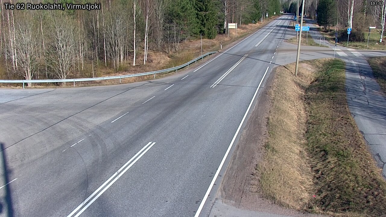 Weather Camera Image Väg 62 Virmutjoki, Ruokolahti, Etelä-Karjala