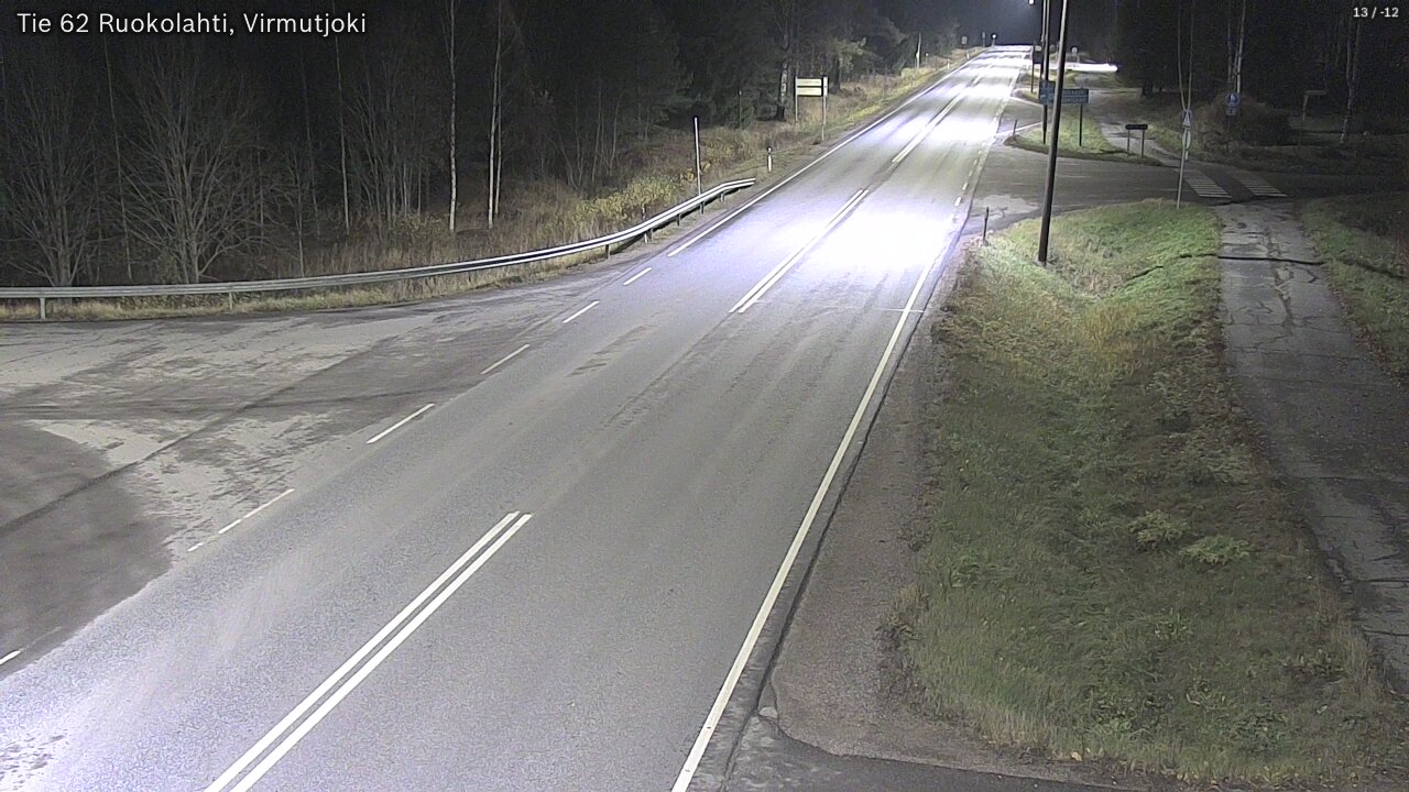 Weather Camera Image Väg 62 Virmutjoki, Ruokolahti, Etelä-Karjala