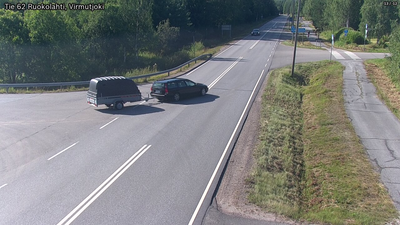 Weather Camera Image Road 62 Virmutjoki, Ruokolahti, Etelä-Karjala