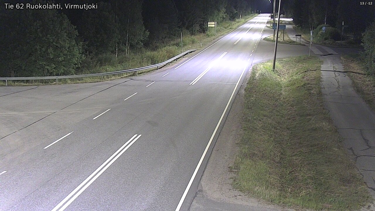 Weather Camera Image Road 62 Virmutjoki, Ruokolahti, Etelä-Karjala