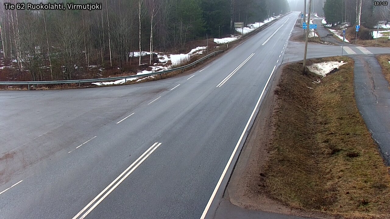 Weather Camera Image Road 62 Virmutjoki, Ruokolahti, Etelä-Karjala