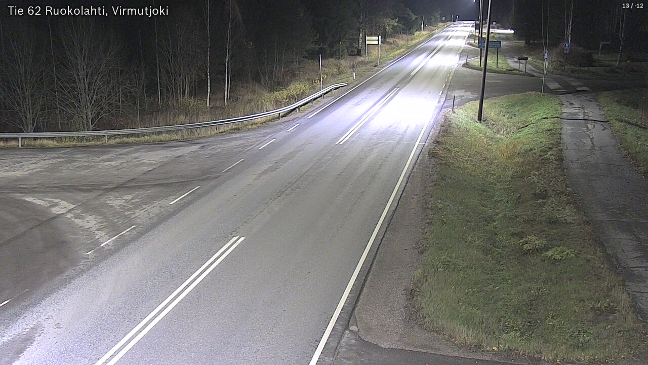Weather Camera Image Väg 62 Virmutjoki, Ruokolahti, Etelä-Karjala