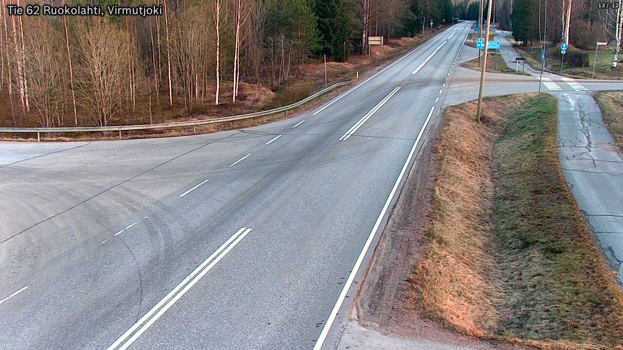 Weather Camera Image Väg 62 Virmutjoki, Ruokolahti, Etelä-Karjala