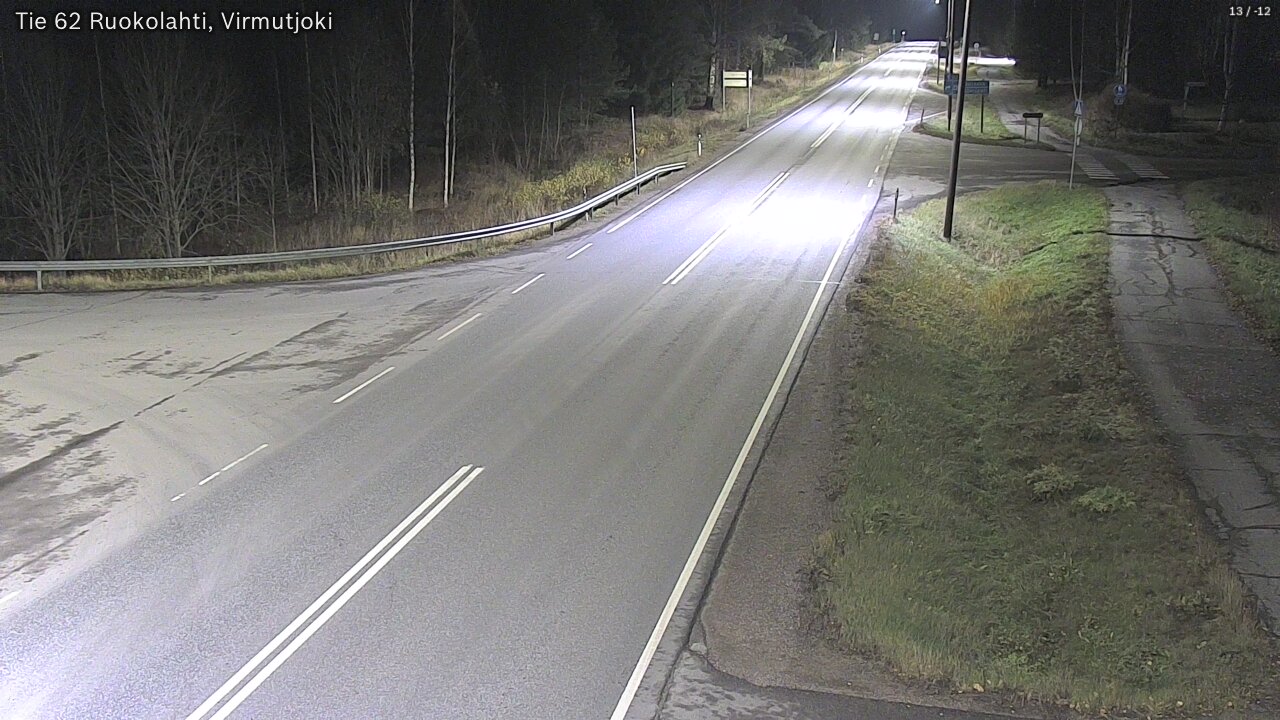 Weather Camera Image Road 62 Virmutjoki, Ruokolahti, Etelä-Karjala