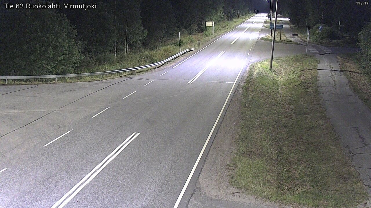 Weather Camera Image Road 62 Virmutjoki, Ruokolahti, Etelä-Karjala