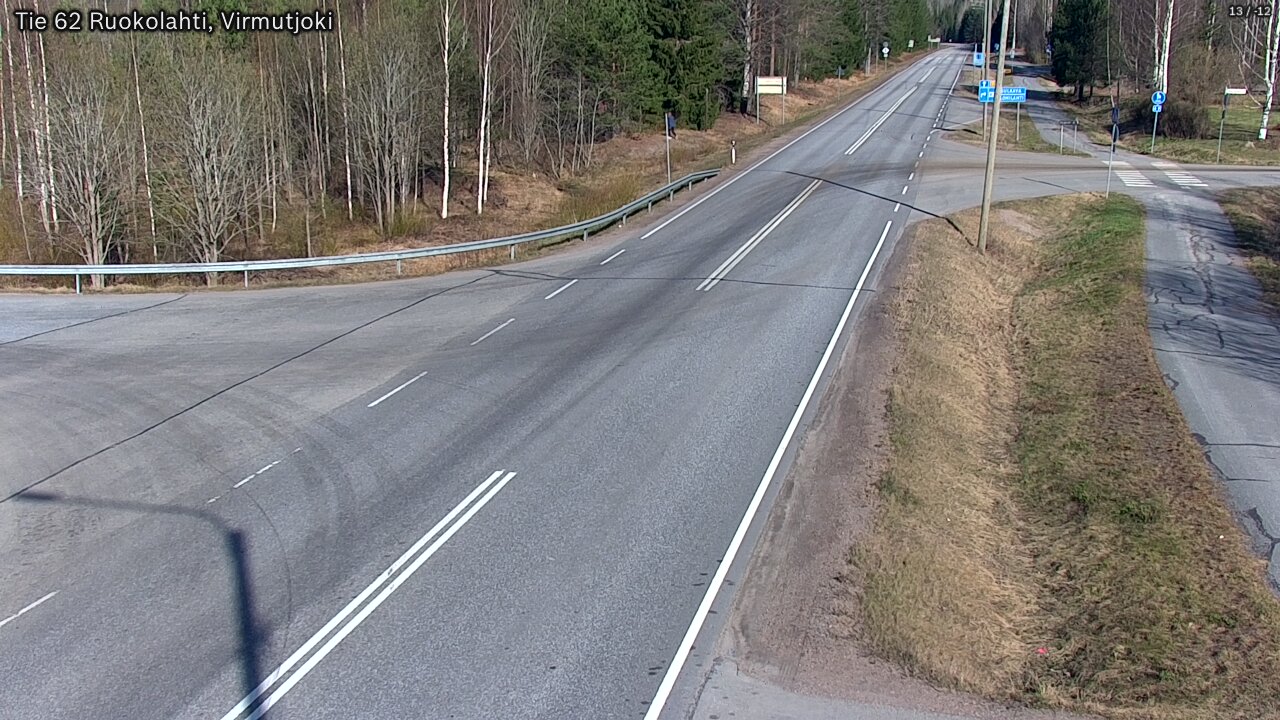 Weather Camera Image Väg 62 Virmutjoki, Ruokolahti, Etelä-Karjala