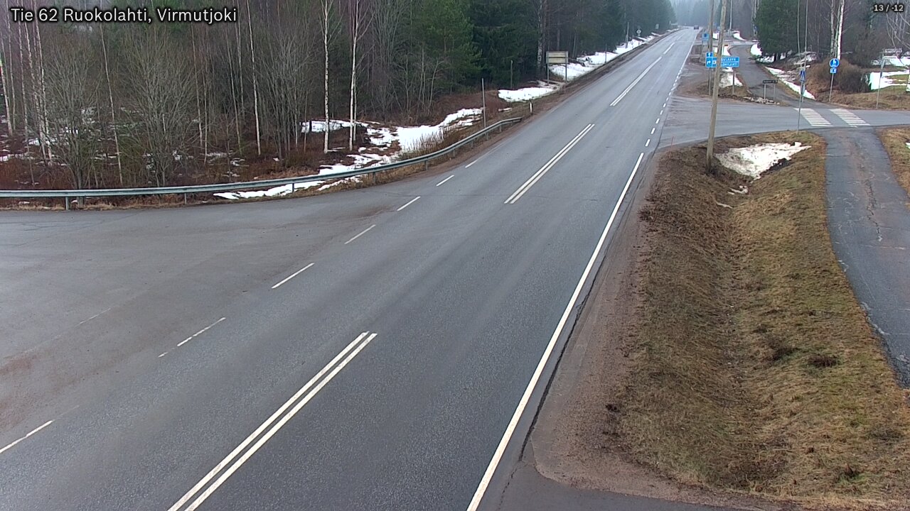 Weather Camera Image Road 62 Virmutjoki, Ruokolahti, Etelä-Karjala