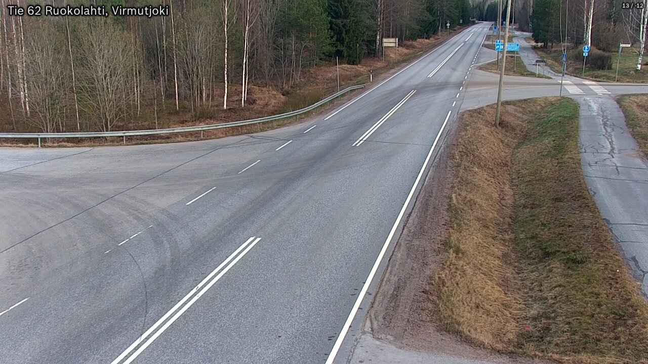 Weather Camera Image Väg 62 Virmutjoki, Ruokolahti, Etelä-Karjala