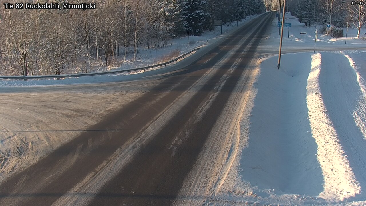 Kelikamerat Kuva Tie 62 Virmutjoki, Ruokolahti, Etelä-Karjala