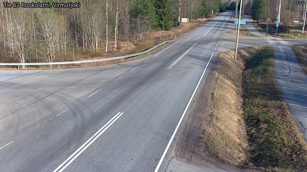 Weather Camera Image Väg 62 Virmutjoki, Ruokolahti, Etelä-Karjala