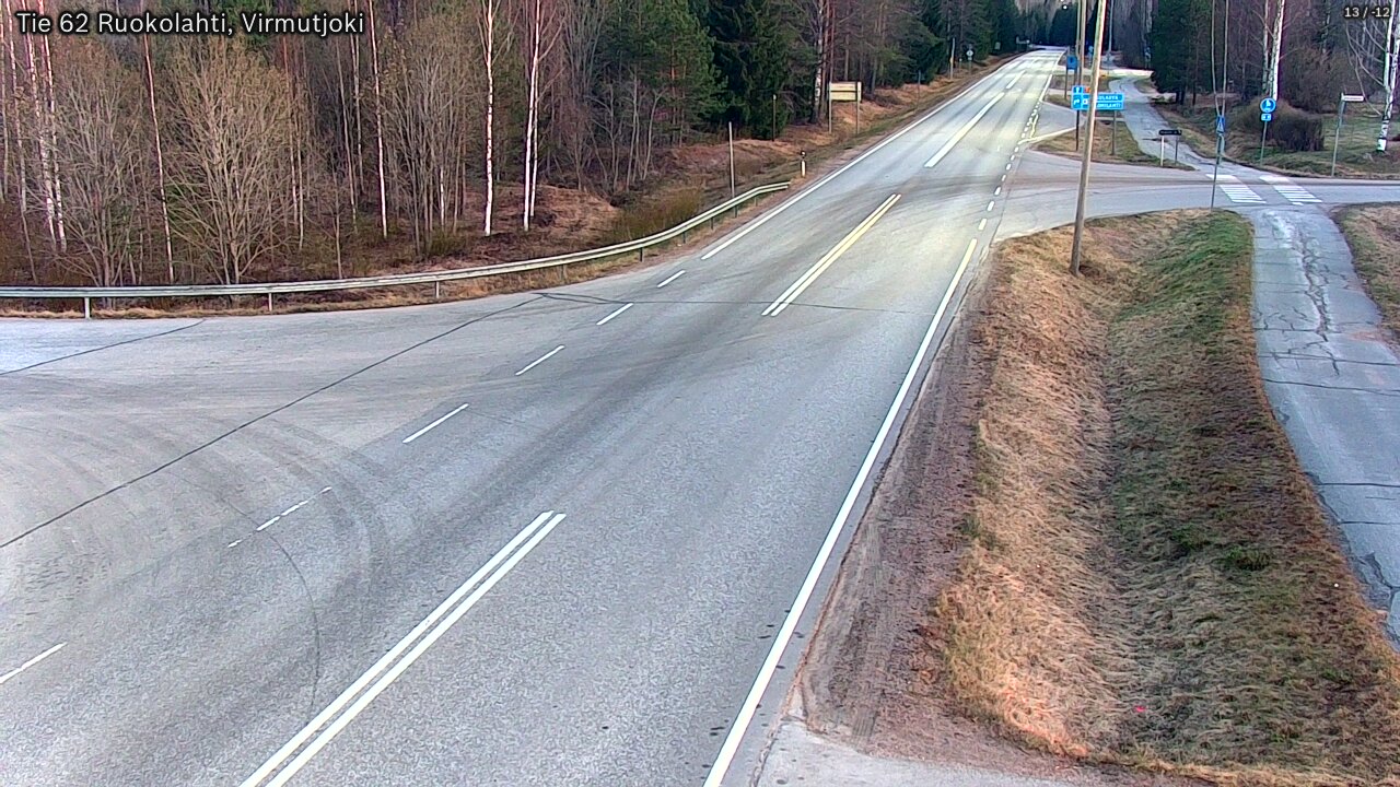 Weather Camera Image Väg 62 Virmutjoki, Ruokolahti, Etelä-Karjala
