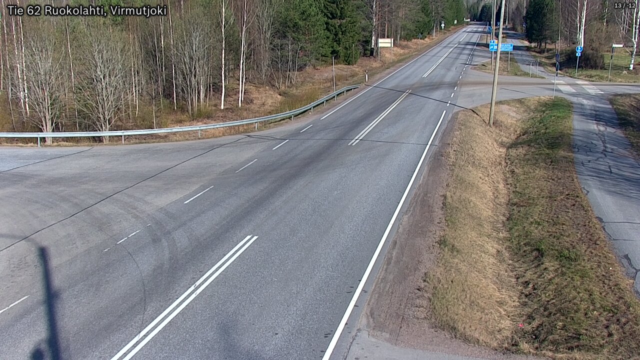 Weather Camera Image Väg 62 Virmutjoki, Ruokolahti, Etelä-Karjala