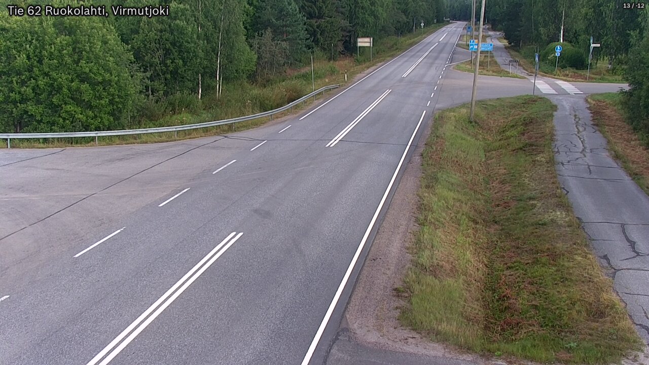Weather Camera Image Road 62 Virmutjoki, Ruokolahti, Etelä-Karjala