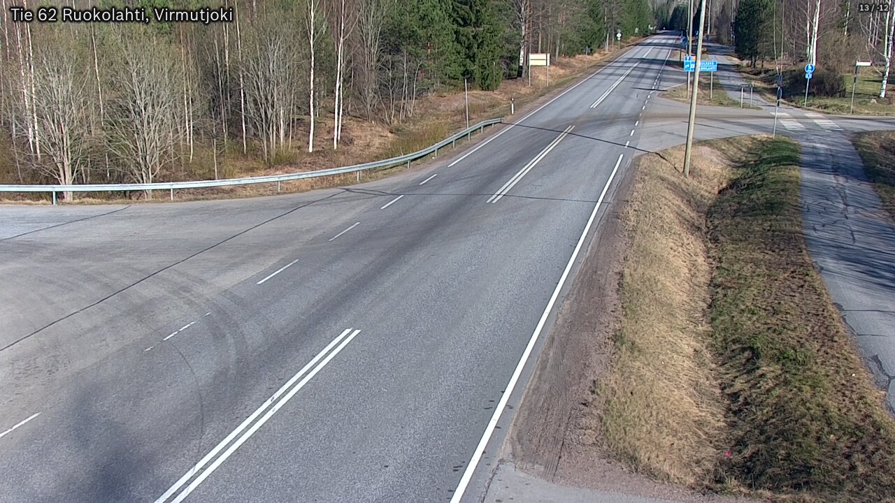 Weather Camera Image Väg 62 Virmutjoki, Ruokolahti, Etelä-Karjala