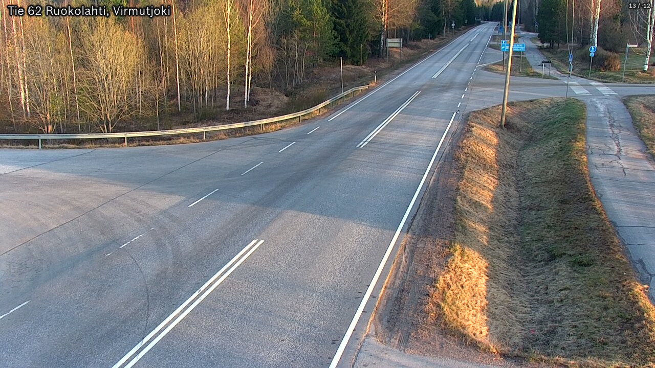 Weather Camera Image Väg 62 Virmutjoki, Ruokolahti, Etelä-Karjala