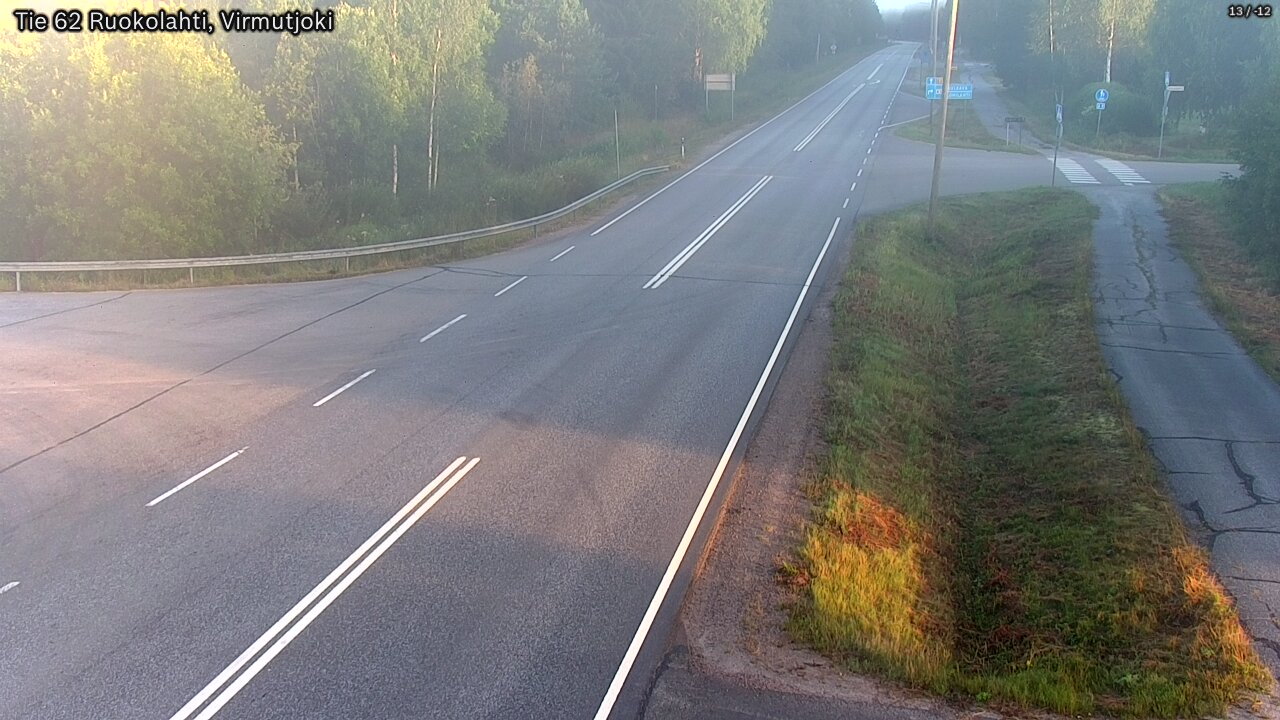 Weather Camera Image Road 62 Virmutjoki, Ruokolahti, Etelä-Karjala