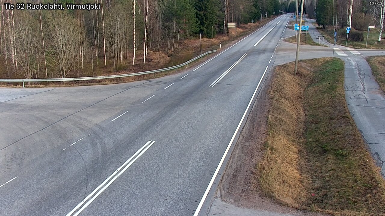 Weather Camera Image Väg 62 Virmutjoki, Ruokolahti, Etelä-Karjala