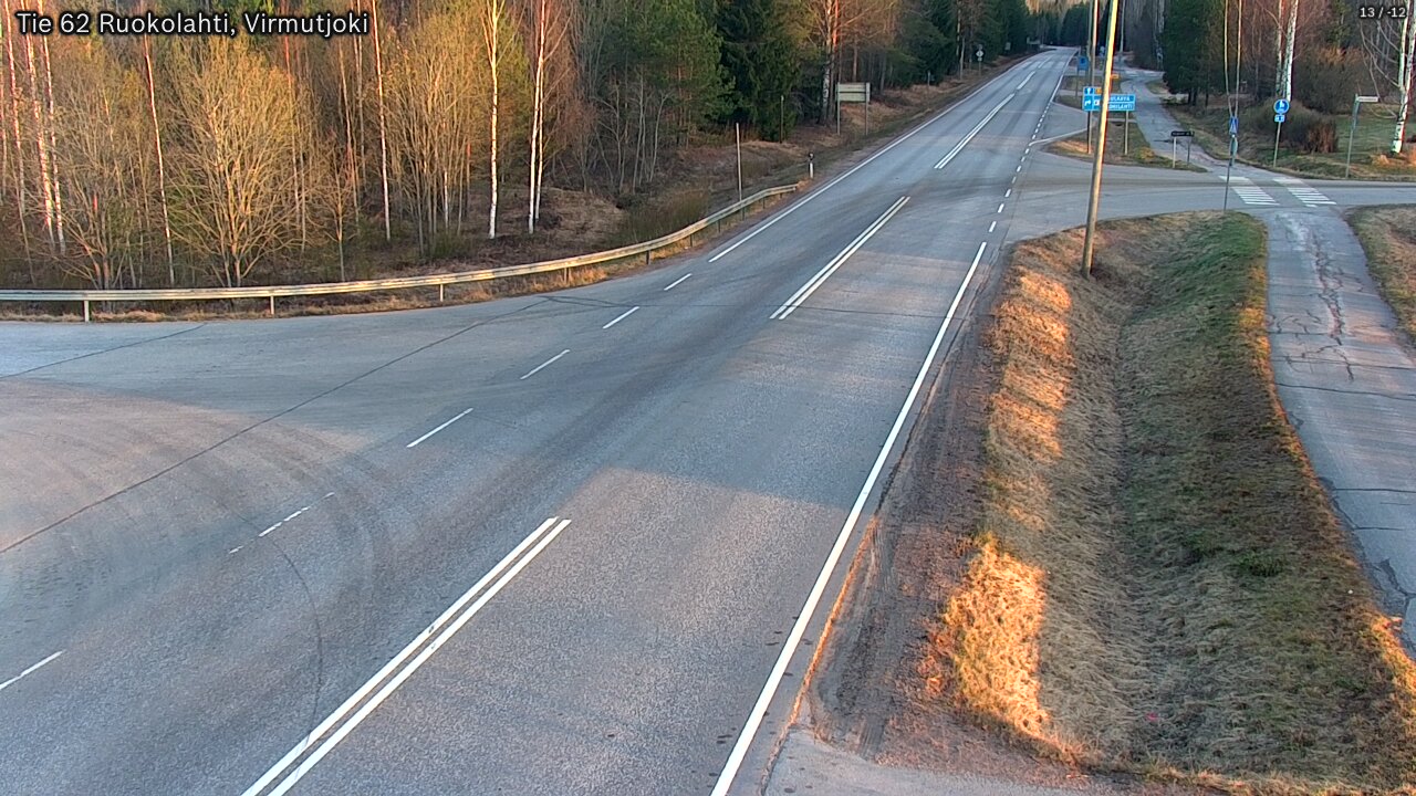 Weather Camera Image Väg 62 Virmutjoki, Ruokolahti, Etelä-Karjala
