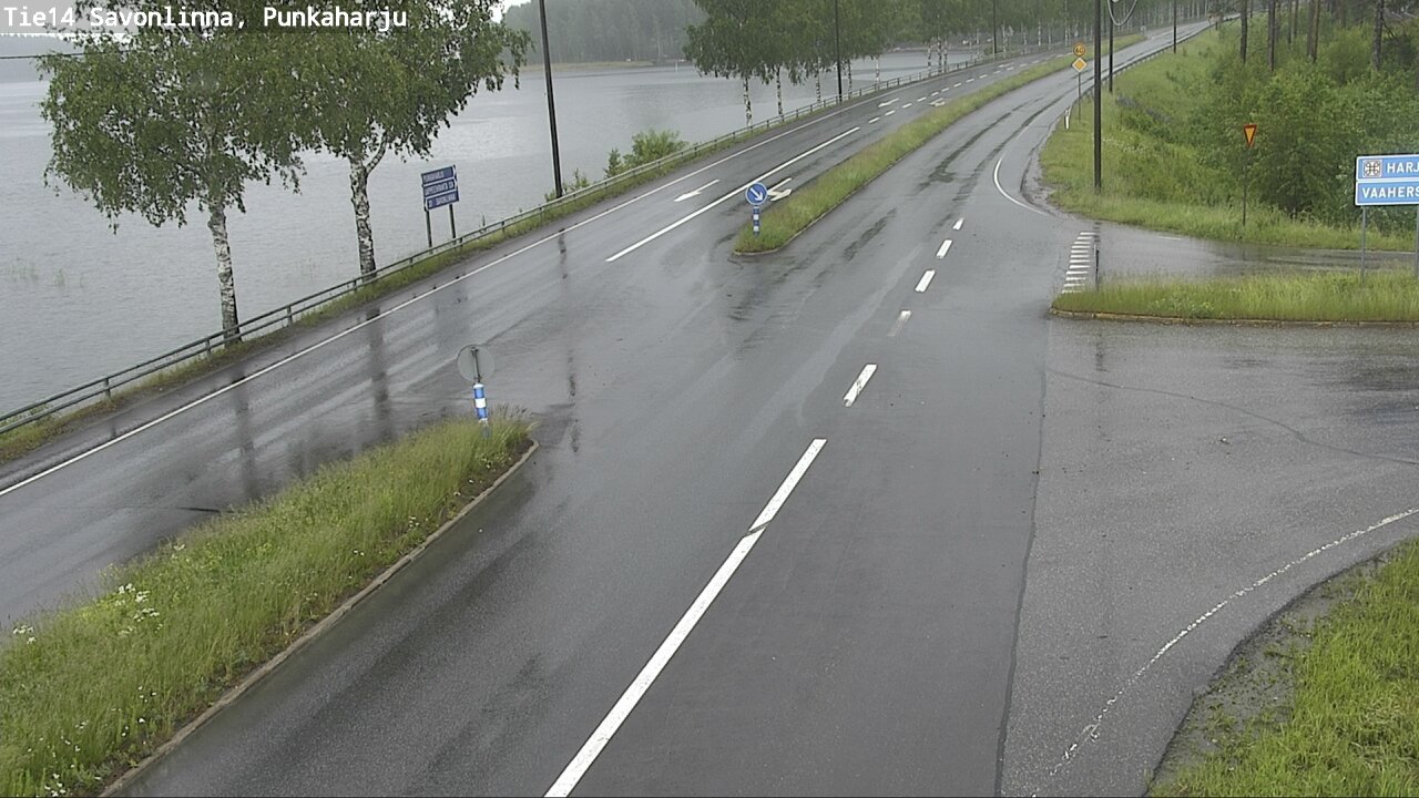 Weather Camera Image Väg 14 Savonlinna, Punkaharju, Savonlinna, Etelä-Savo