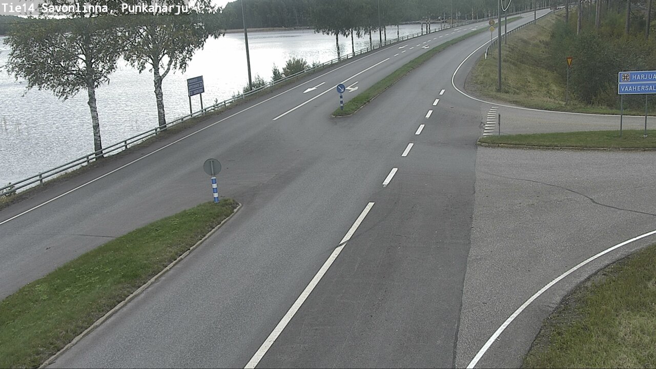 Weather Camera Image Väg 14 Savonlinna, Punkaharju, Savonlinna, Etelä-Savo