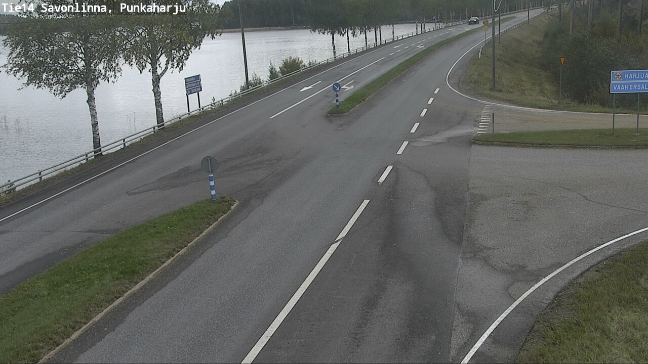 Weather Camera Image Väg 14 Savonlinna, Punkaharju, Savonlinna, Etelä-Savo