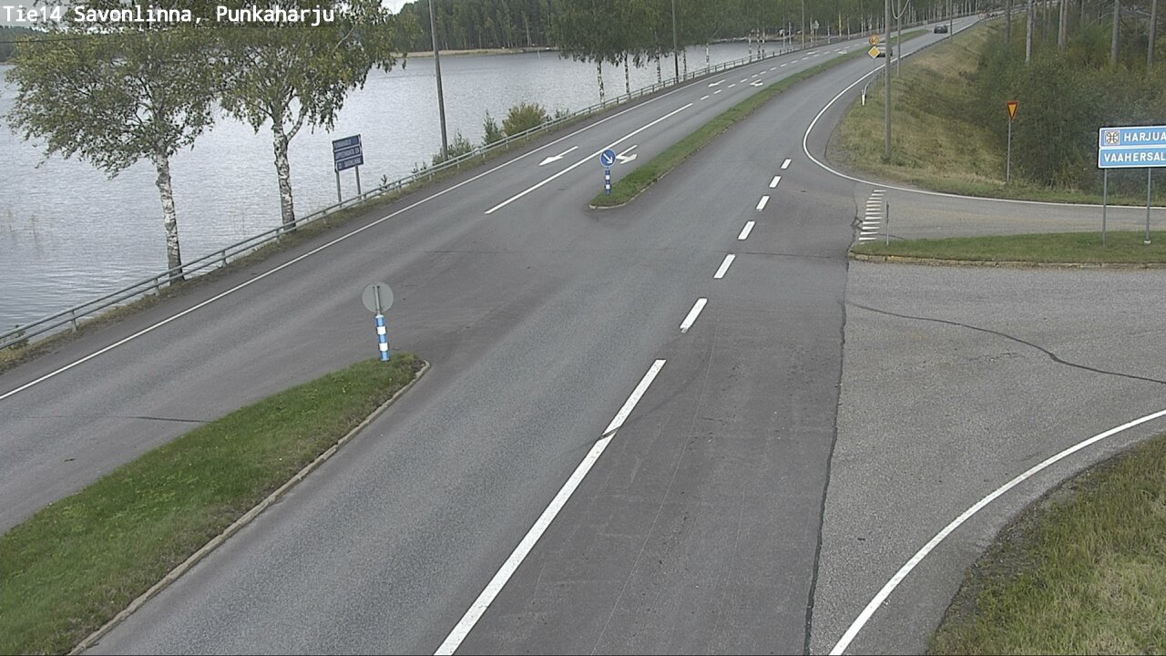 Weather Camera Image Väg 14 Savonlinna, Punkaharju, Savonlinna, Etelä-Savo
