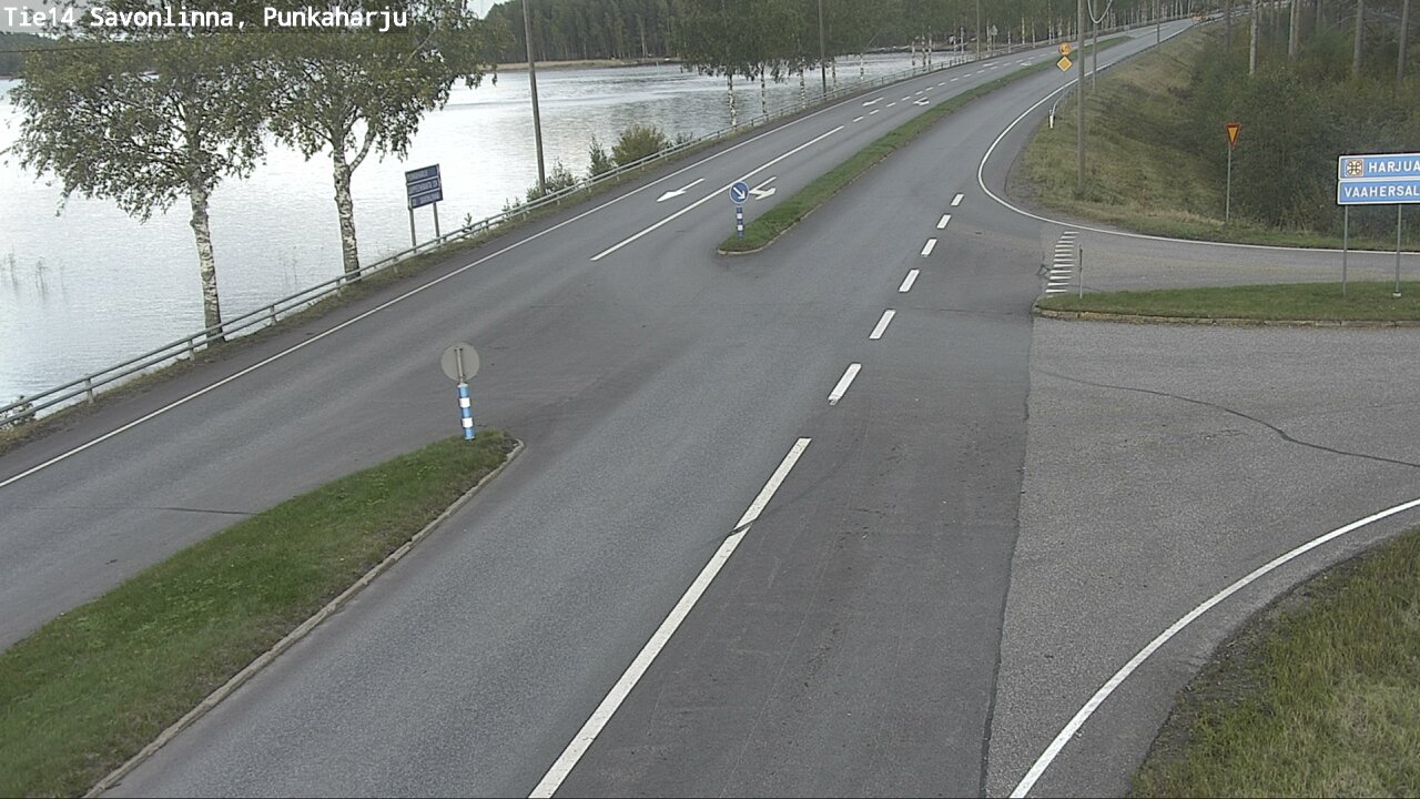 Weather Camera Image Väg 14 Savonlinna, Punkaharju, Savonlinna, Etelä-Savo