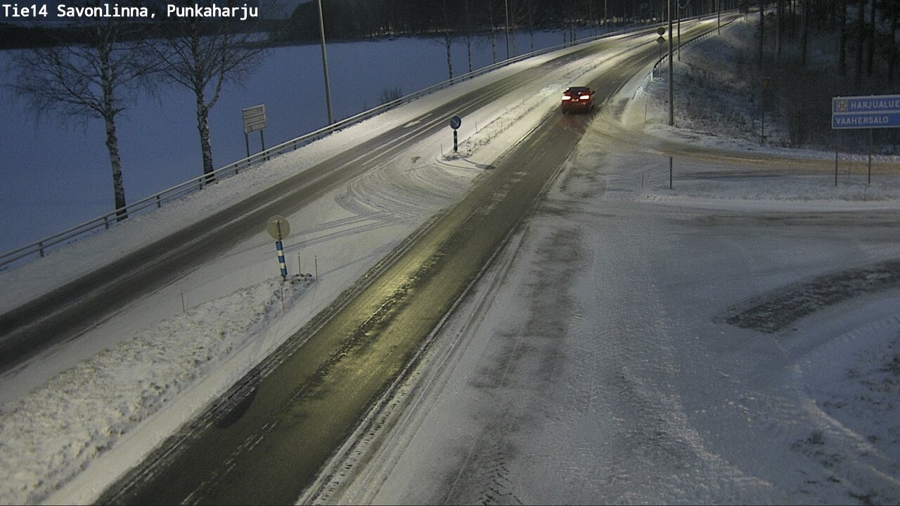 Weather Camera Image Väg 14 Savonlinna, Punkaharju, Savonlinna, Etelä-Savo
