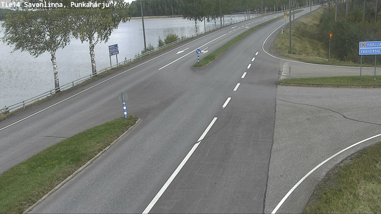 Weather Camera Image Väg 14 Savonlinna, Punkaharju, Savonlinna, Etelä-Savo