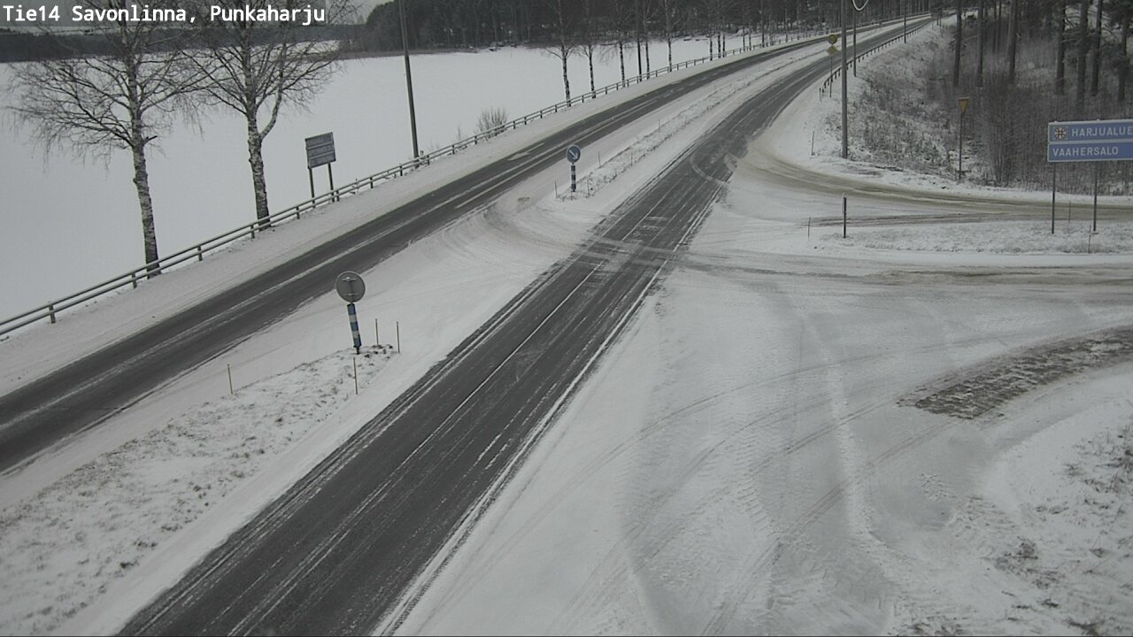 Weather Camera Image Väg 14 Savonlinna, Punkaharju, Savonlinna, Etelä-Savo