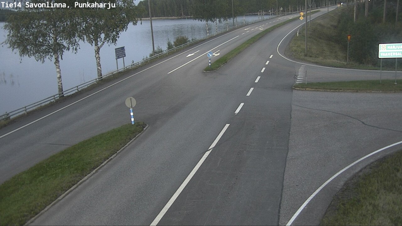 Weather Camera Image Väg 14 Savonlinna, Punkaharju, Savonlinna, Etelä-Savo