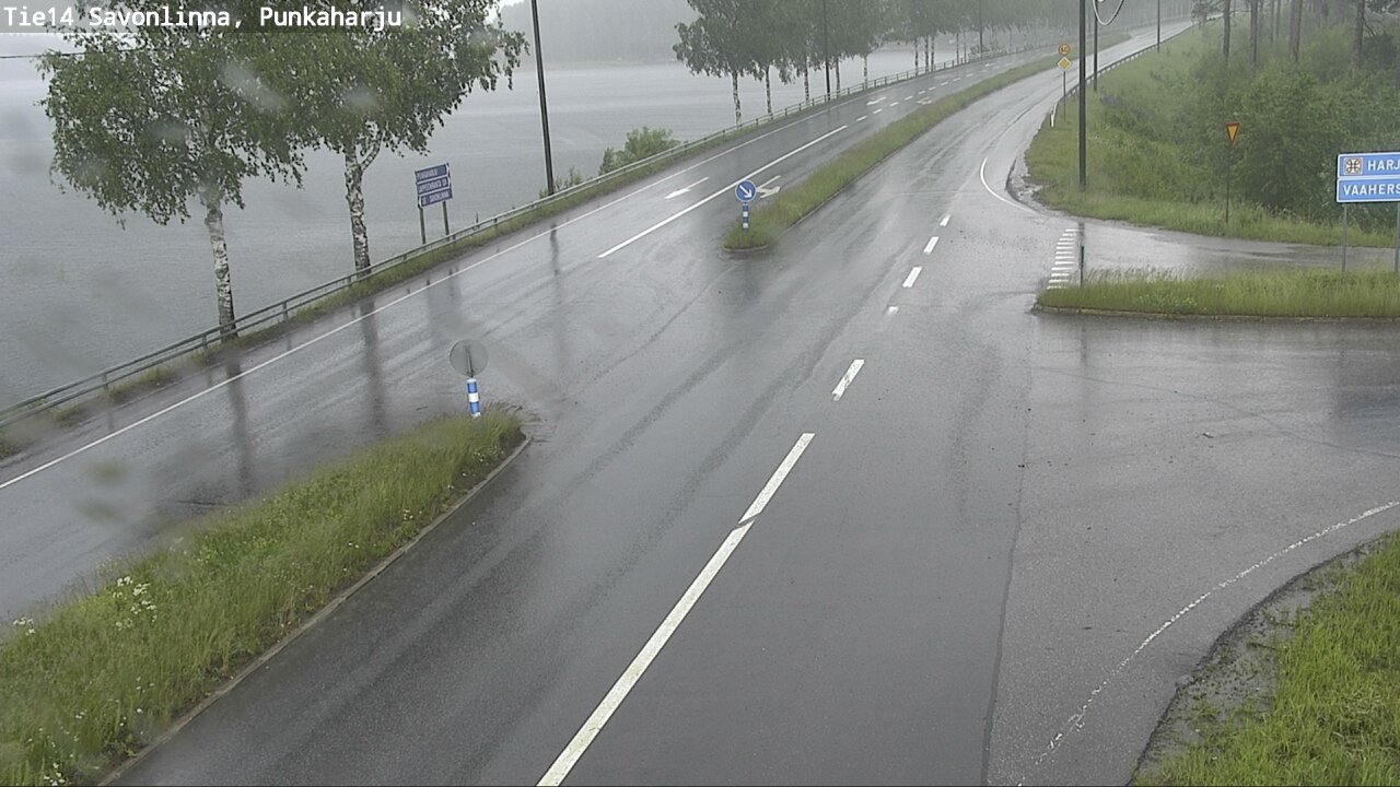 Weather Camera Image Väg 14 Savonlinna, Punkaharju, Savonlinna, Etelä-Savo