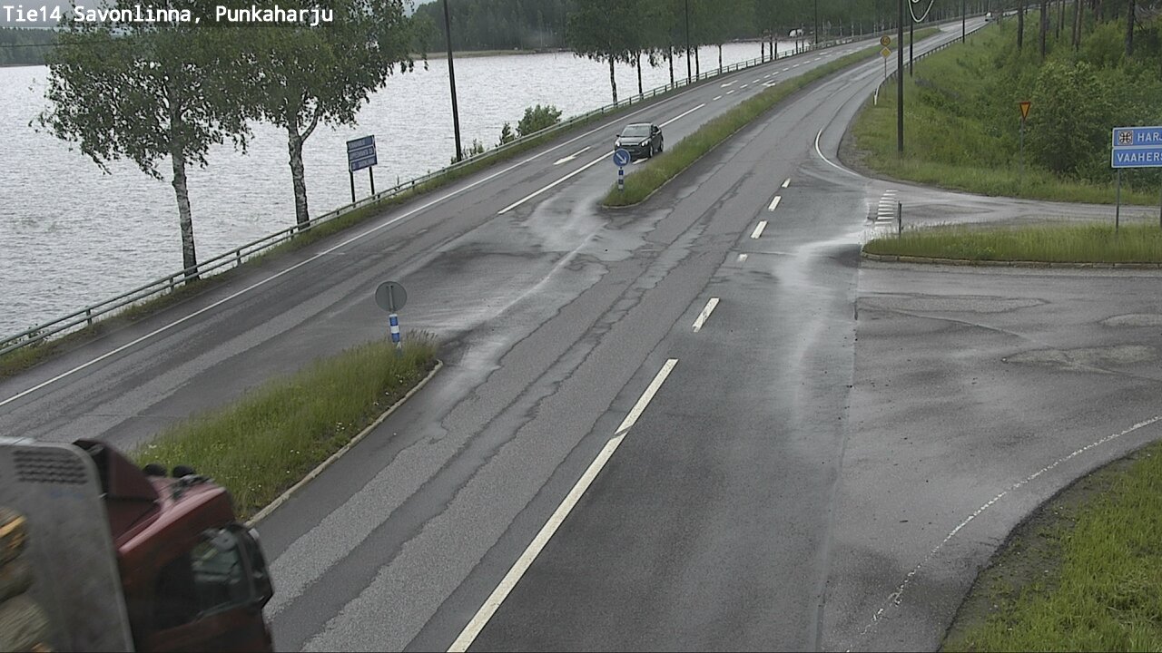 Weather Camera Image Väg 14 Savonlinna, Punkaharju, Savonlinna, Etelä-Savo