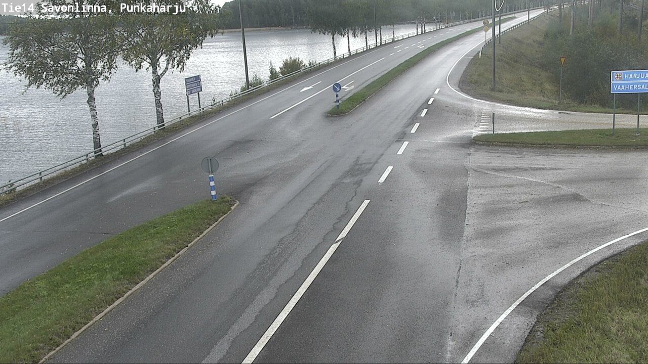 Weather Camera Image Väg 14 Savonlinna, Punkaharju, Savonlinna, Etelä-Savo