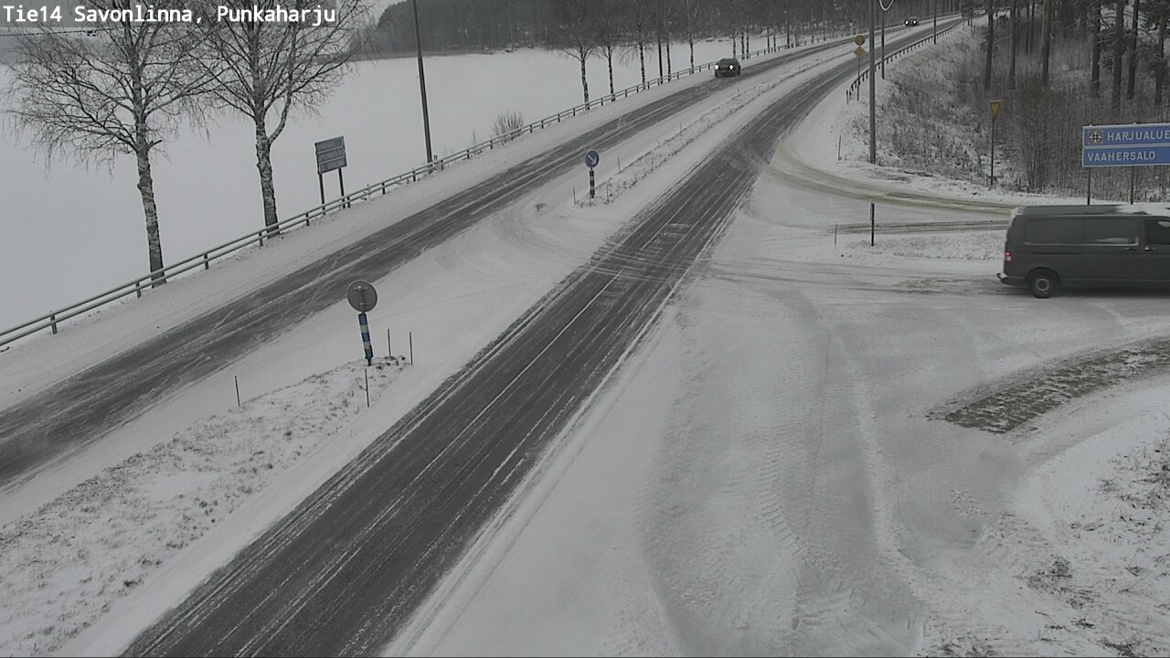 Weather Camera Image Väg 14 Savonlinna, Punkaharju, Savonlinna, Etelä-Savo