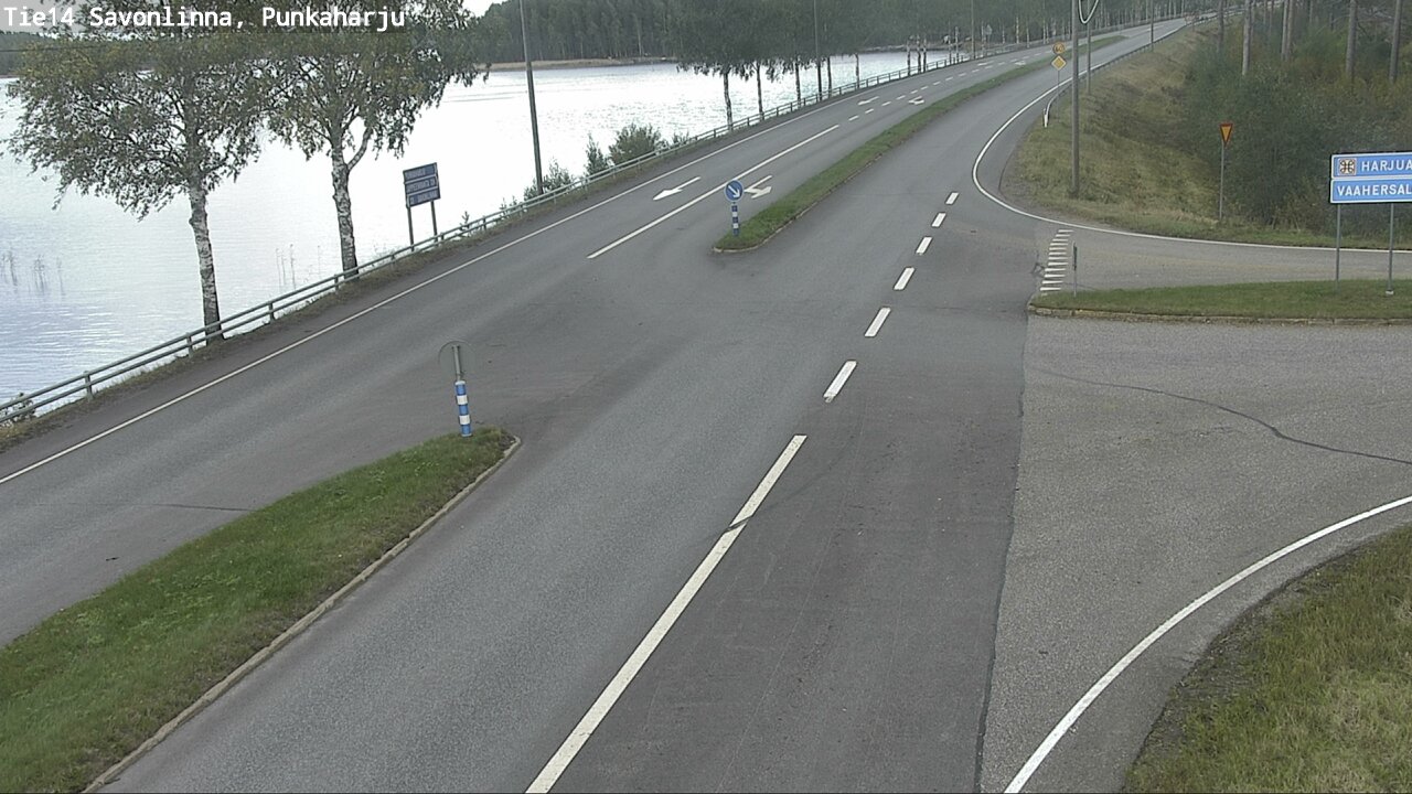 Weather Camera Image Väg 14 Savonlinna, Punkaharju, Savonlinna, Etelä-Savo