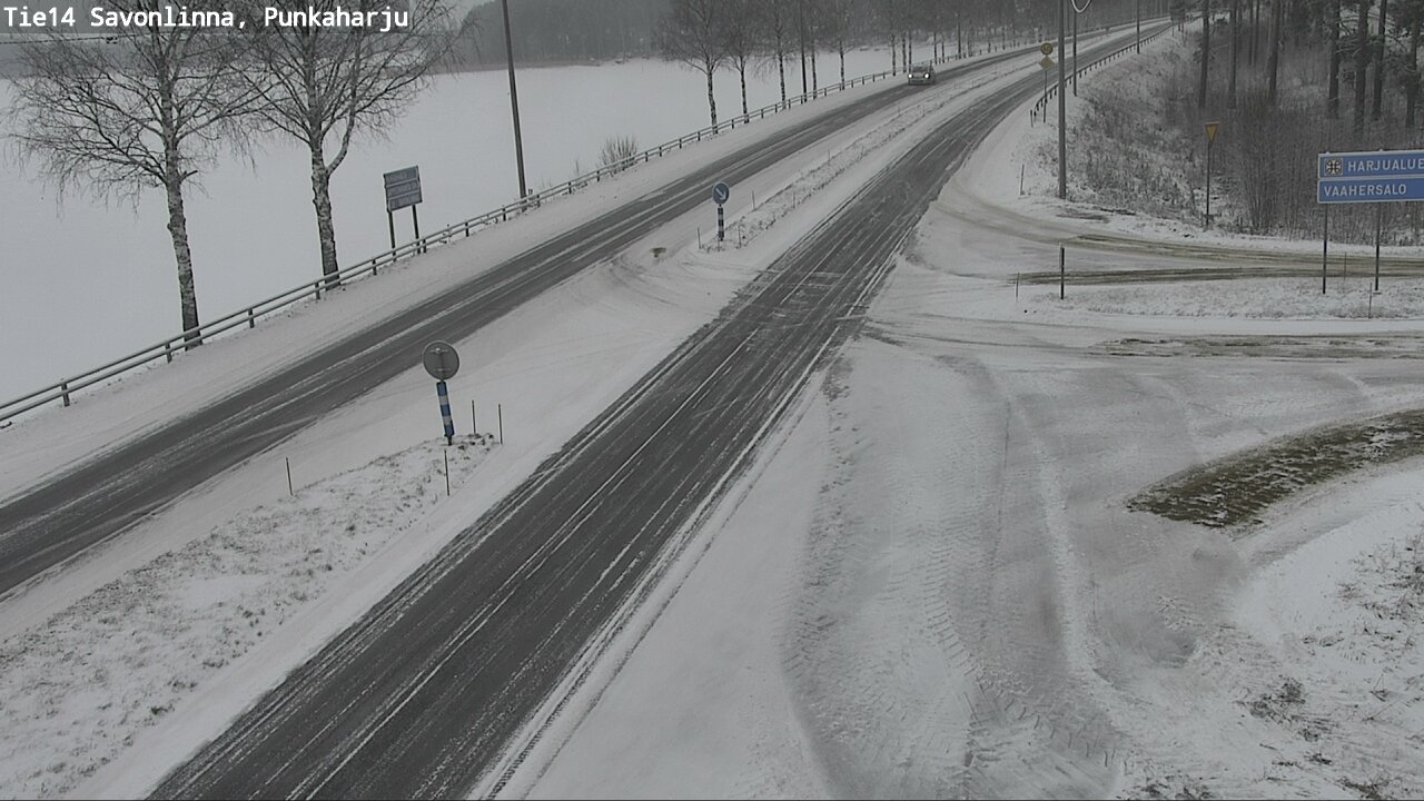 Weather Camera Image Väg 14 Savonlinna, Punkaharju, Savonlinna, Etelä-Savo