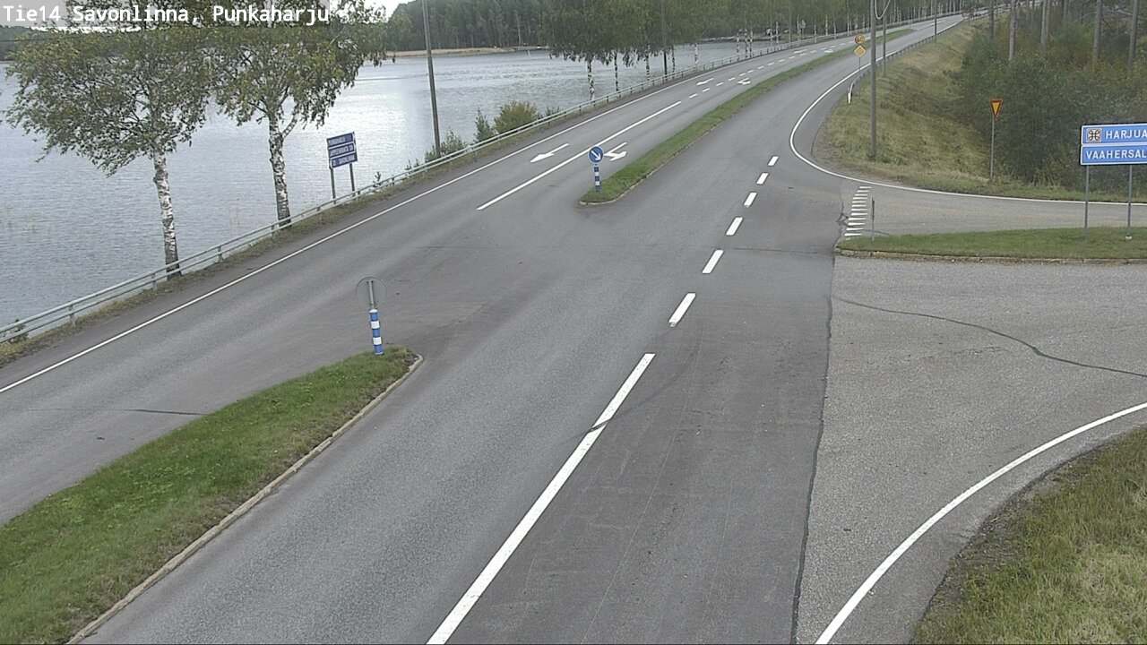Weather Camera Image Väg 14 Savonlinna, Punkaharju, Savonlinna, Etelä-Savo