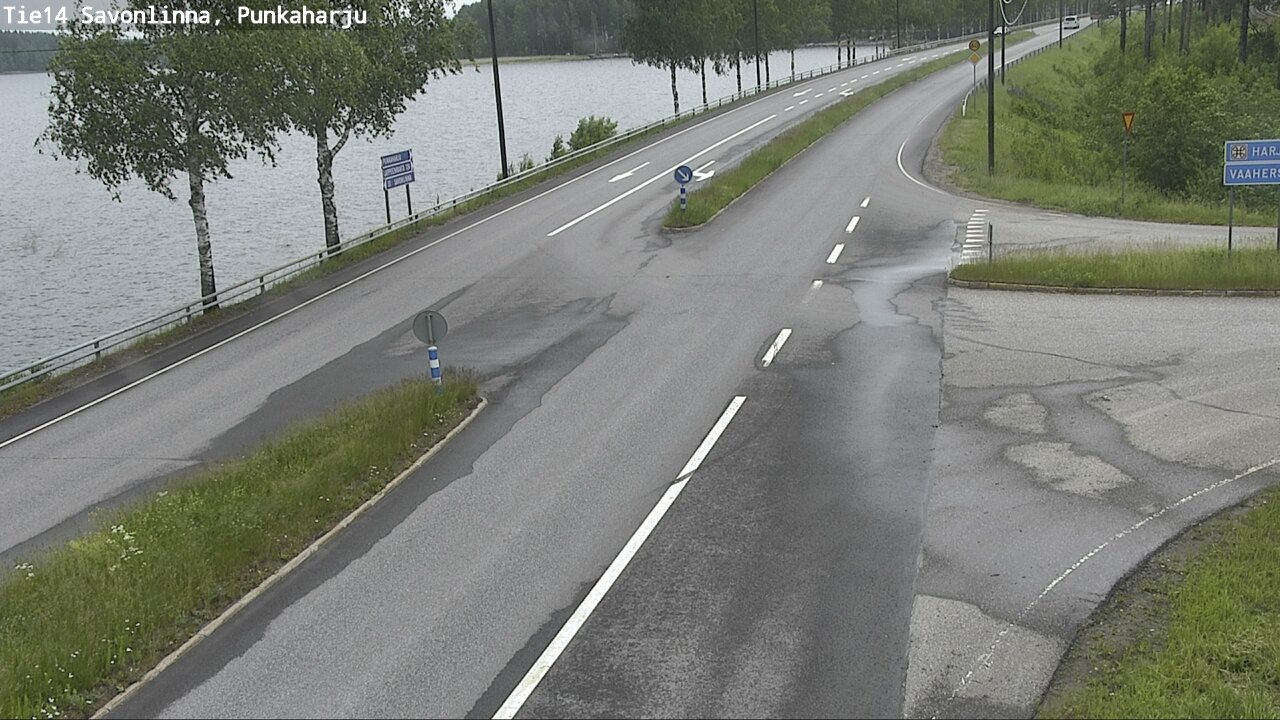 Weather Camera Image Väg 14 Savonlinna, Punkaharju, Savonlinna, Etelä-Savo