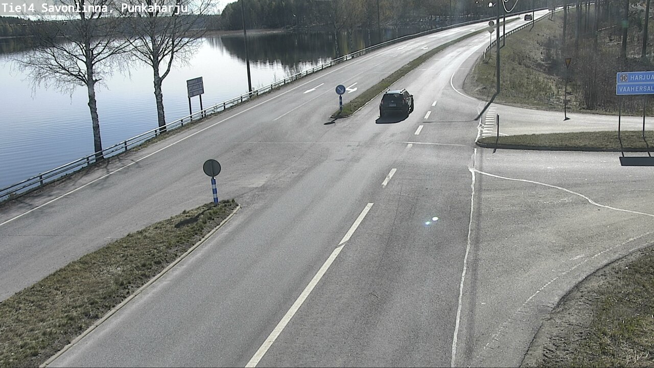 Weather Camera Image Väg 14 Savonlinna, Punkaharju, Savonlinna, Etelä-Savo