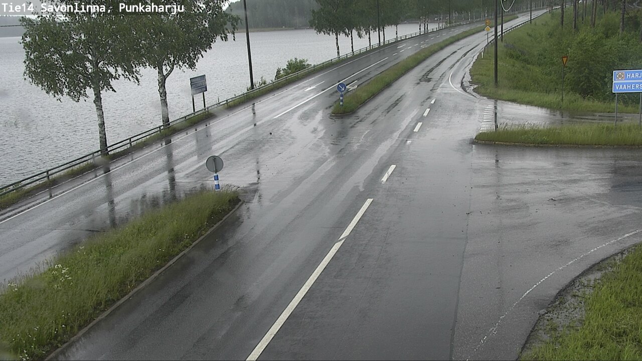 Weather Camera Image Väg 14 Savonlinna, Punkaharju, Savonlinna, Etelä-Savo