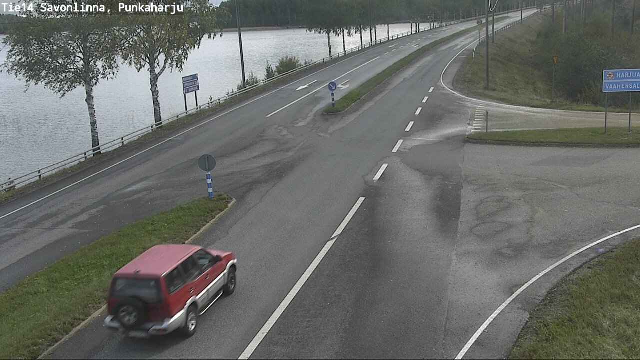 Weather Camera Image Väg 14 Savonlinna, Punkaharju, Savonlinna, Etelä-Savo