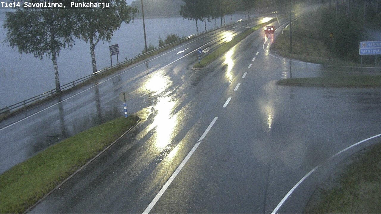Weather Camera Image Väg 14 Savonlinna, Punkaharju, Savonlinna, Etelä-Savo