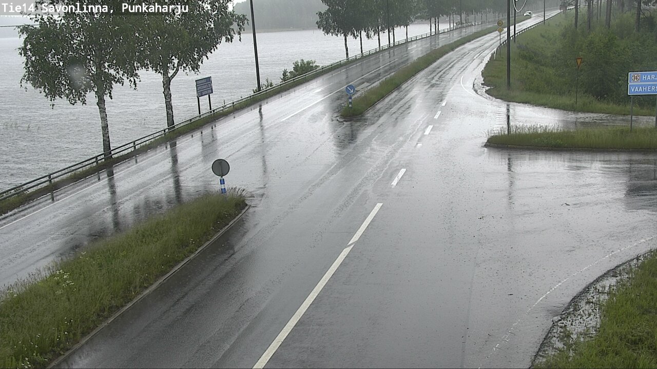 Weather Camera Image Väg 14 Savonlinna, Punkaharju, Savonlinna, Etelä-Savo