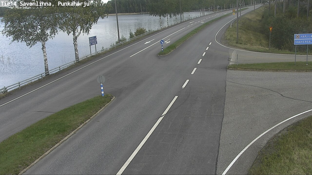 Weather Camera Image Väg 14 Savonlinna, Punkaharju, Savonlinna, Etelä-Savo