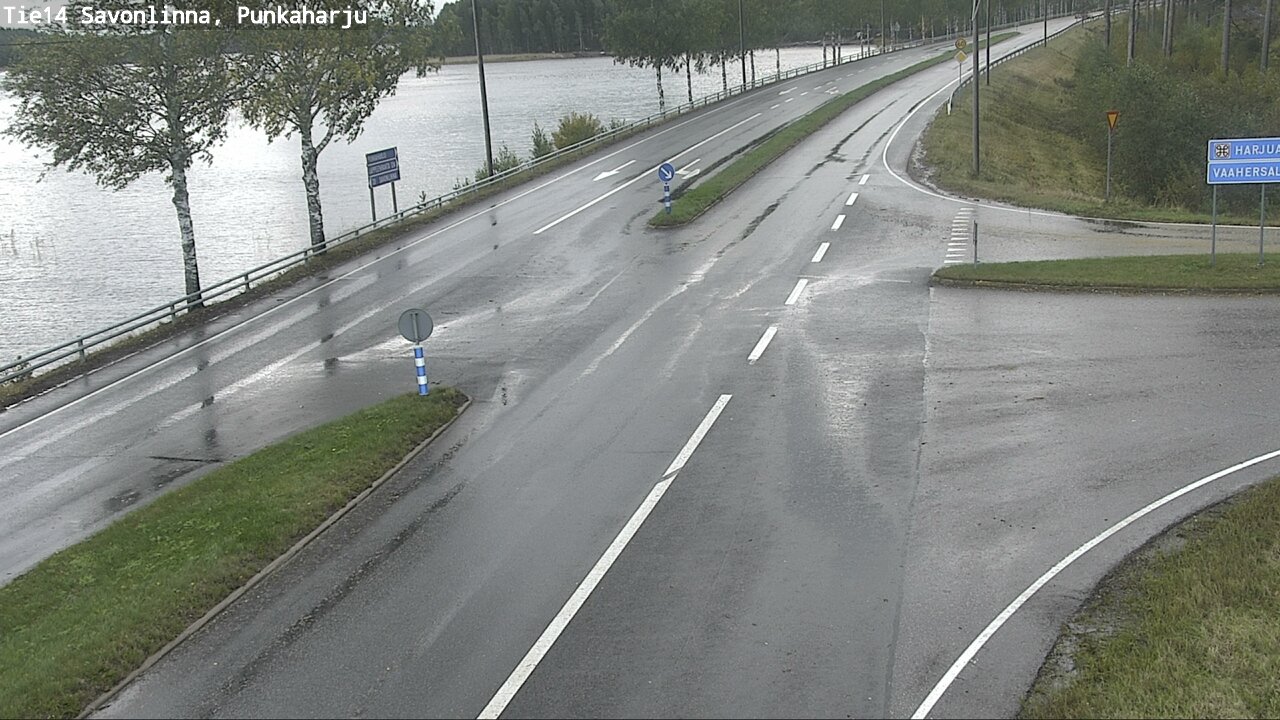 Weather Camera Image Väg 14 Savonlinna, Punkaharju, Savonlinna, Etelä-Savo