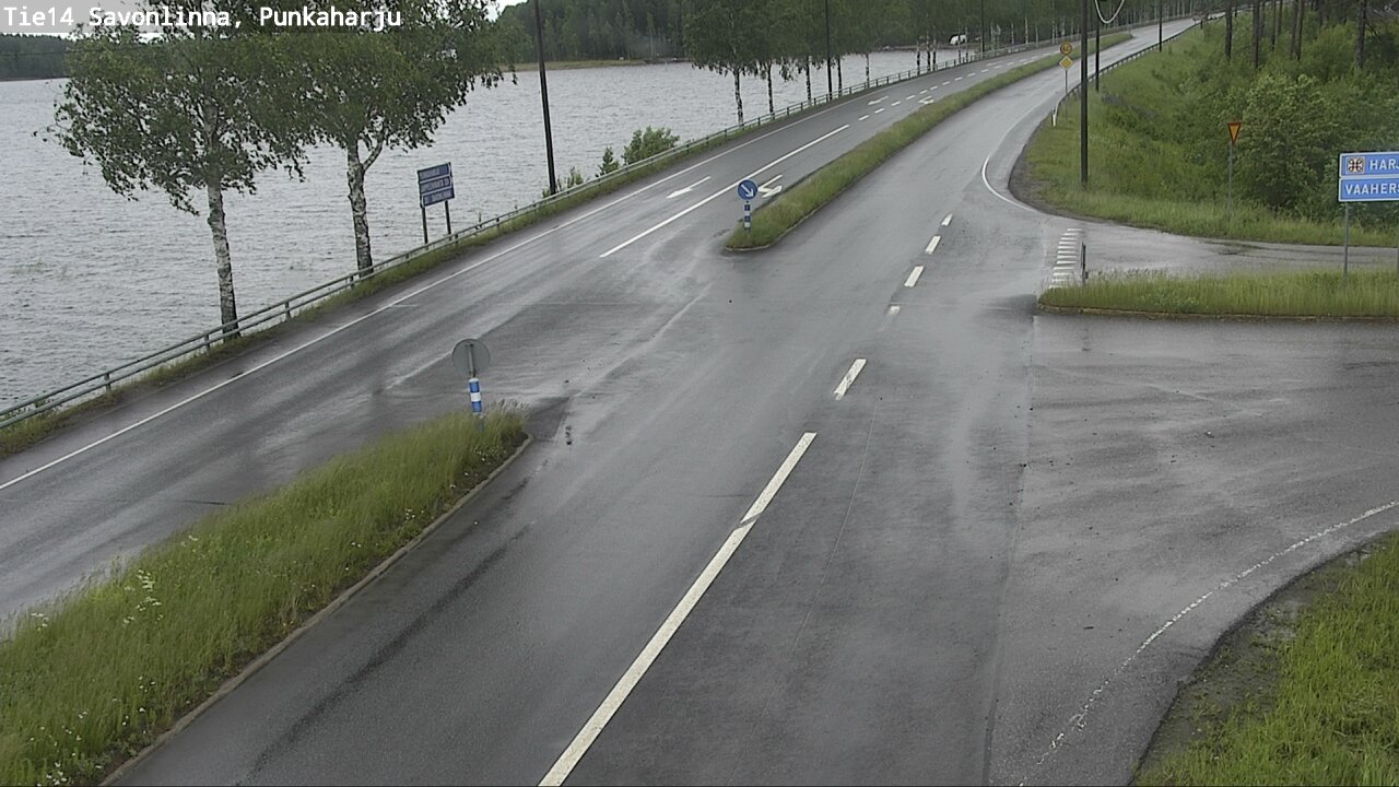 Weather Camera Image Väg 14 Savonlinna, Punkaharju, Savonlinna, Etelä-Savo