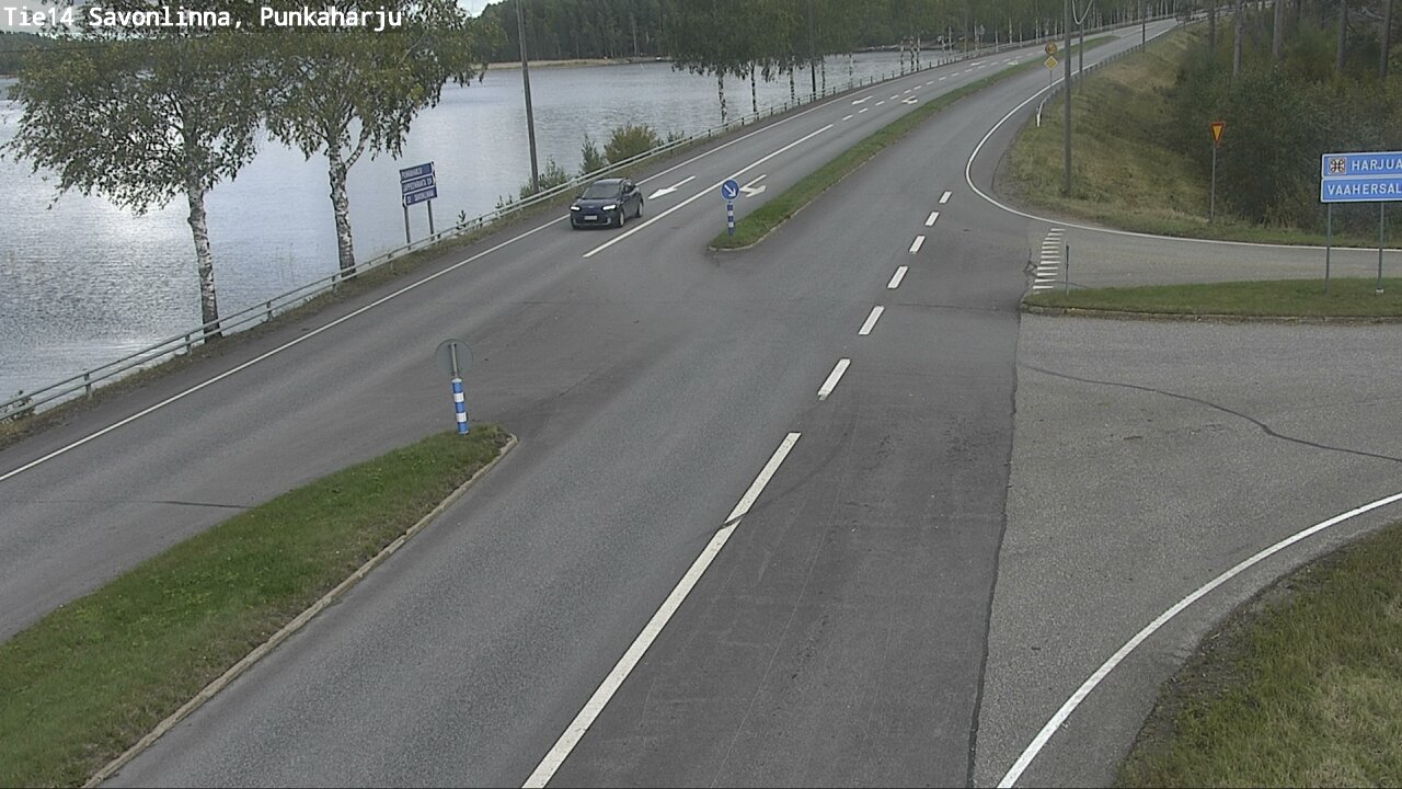 Weather Camera Image Väg 14 Savonlinna, Punkaharju, Savonlinna, Etelä-Savo