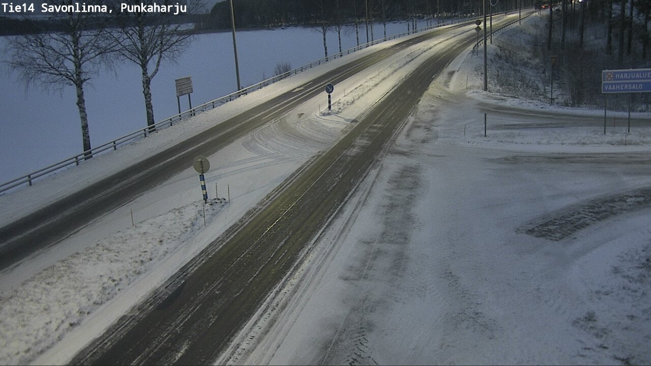 Weather Camera Image Väg 14 Savonlinna, Punkaharju, Savonlinna, Etelä-Savo