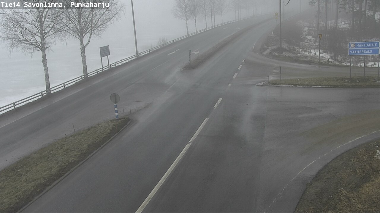 Weather Camera Image Väg 14 Savonlinna, Punkaharju, Savonlinna, Etelä-Savo